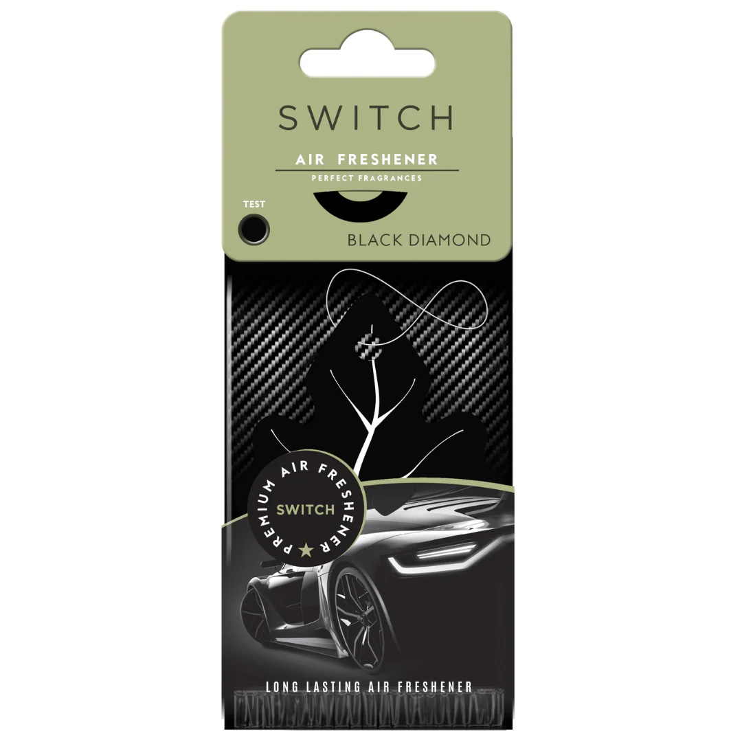 Switch Car Air Freshener - Black Diamond